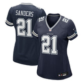 NFL Deion Sanders Dallas Cowboys Women's Team Retired Player Game Jersey - Navy
