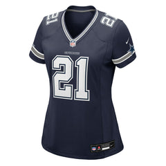 NFL Deion Sanders Dallas Cowboys Women's Team Retired Player Game Jersey - Navy