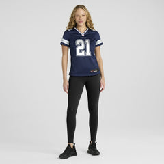 NFL Deion Sanders Dallas Cowboys Women's Team Retired Player Game Jersey - Navy