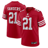 NFL Deion Sanders San Francisco 49ers Team Retired Player Game Jersey - Scarlet
