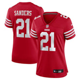 NFL Deion Sanders San Francisco 49ers Women's Retired Player Game Jersey - Scarlet