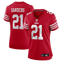 NFL Deion Sanders San Francisco 49ers Women's Retired Player Game Jersey - Scarlet