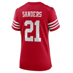 NFL Deion Sanders San Francisco 49ers Women's Retired Player Game Jersey - Scarlet