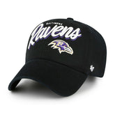 Baltimore Ravens '47 Women's Ariana Clean Up Adjustable Hat Black