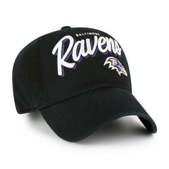 Baltimore Ravens '47 Women's Ariana Clean Up Adjustable Hat Black