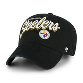 Pittsburgh Steelers '47 Women's Ariana Clean Up Adjustable Hat Black