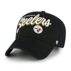 Pittsburgh Steelers '47 Women's Ariana Clean Up Adjustable Hat Black