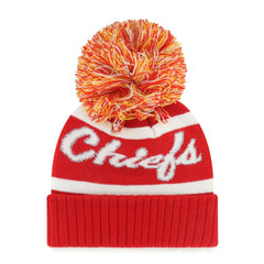 Kansas City Chiefs '47 Women's Spirited Cuffed Knit Hat with Pom Red