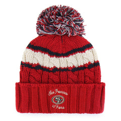 San Francisco 49ers '47 Women's Emma Cuffed Knit Hat with Pom Scarlet