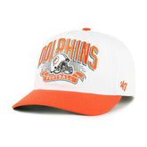 Miami Dolphins '47 Youth Prime Play Hitch Adjustable Hat White/Orange
