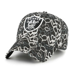 Las Vegas Raiders '47 Girls Youth Mural Clean Up Adjustable Hat Black