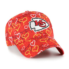 Kansas City Chiefs '47 Girls Youth Mural Clean Up Adjustable Hat Red