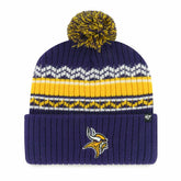 Minnesota Vikings '47 Youth Polar Vortex Cuffed Knit Hat with Pom Purple