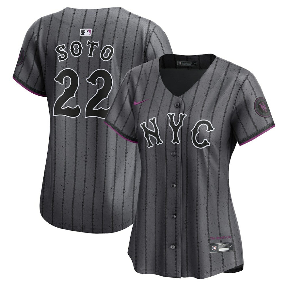 MLB Juan Soto New York Mets Nike Women's City Connect Limited Jersey - Gray