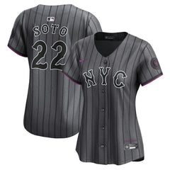 MLB Juan Soto New York Mets Nike Women's City Connect Limited Jersey - Gray