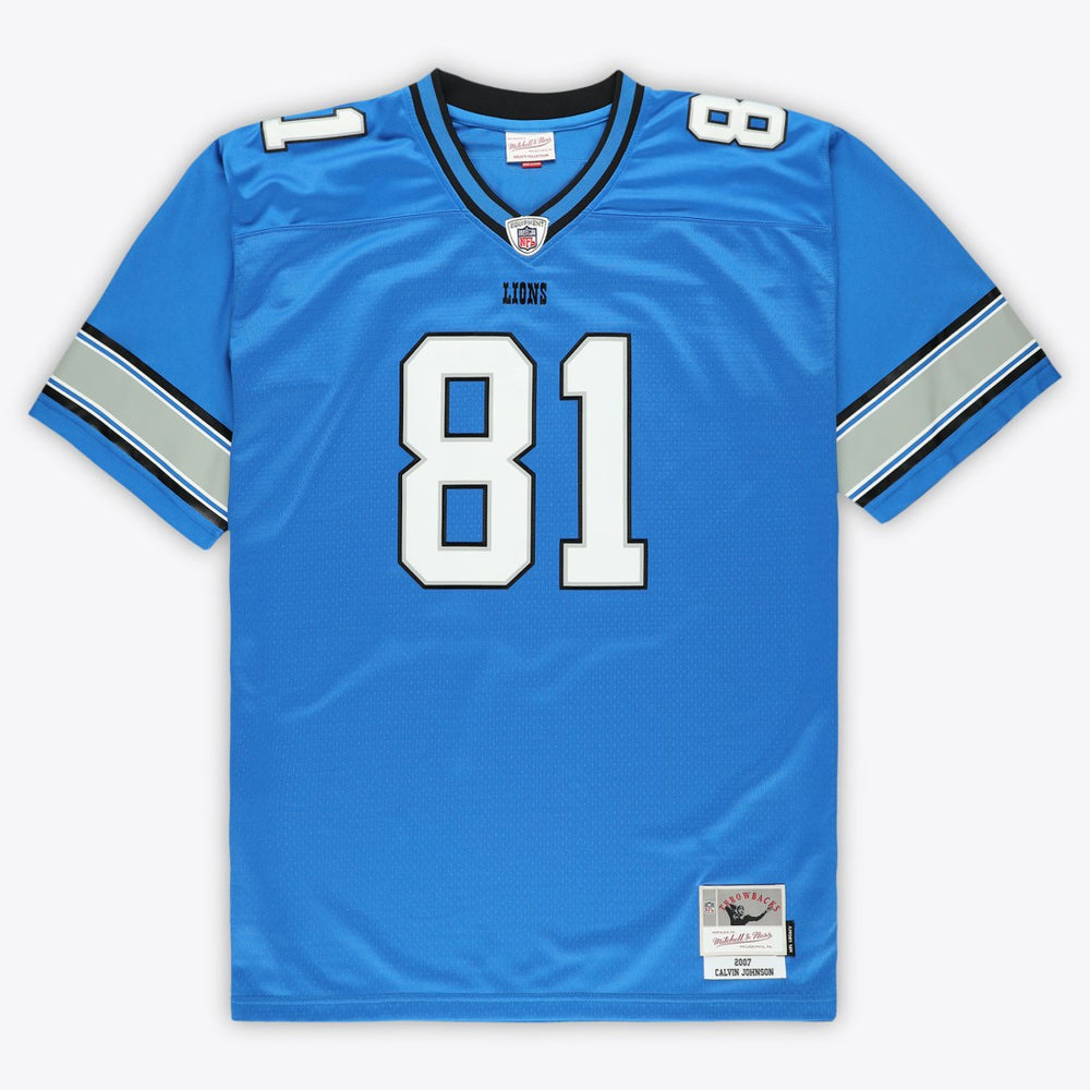 NFL Calvin Johnson Detroit Lions Big & Tall 2007 Legacy Retired Player Jersey - Blue for sale
