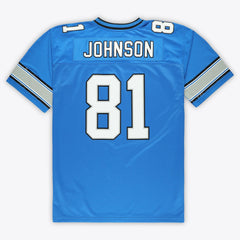 NFL Calvin Johnson Detroit Lions Big & Tall 2007 Legacy Retired Player Jersey - Blue for sale