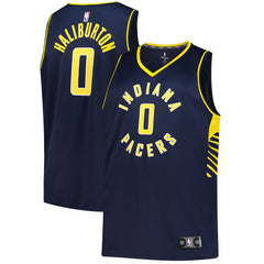 NBA Tyrese Haliburton Indiana Pacers Fanatics Big & Tall Fast Break Jersey - Icon Edition - Navy