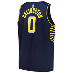NBA Tyrese Haliburton Indiana Pacers Fanatics Big & Tall Fast Break Jersey - Icon Edition - Navy