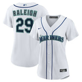 MLB Cal Raleigh Seattle Mariners Nike Women's Home Replica Jersey - White
