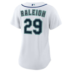 MLB Cal Raleigh Seattle Mariners Nike Women's Home Replica Jersey - White
