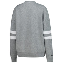 NHL Pittsburgh Penguins Mitchell & Ness Women's Logo Lightweight Pullover Sweatshirt - Heather Gray