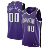 NBA Sacramento Kings Unisex Adult Swingman Custom Jersey - Classic Edition - Purple
