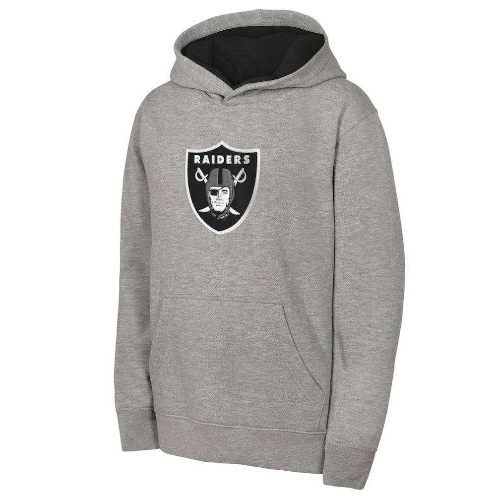 Las Vegas Raiders Outerstuff Youth Prime Hoodie Gray