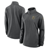 NHL Vegas Golden Knights Fanatics Women's Authentic Pro Rink Quarter-Zip Pullover - Charcoal