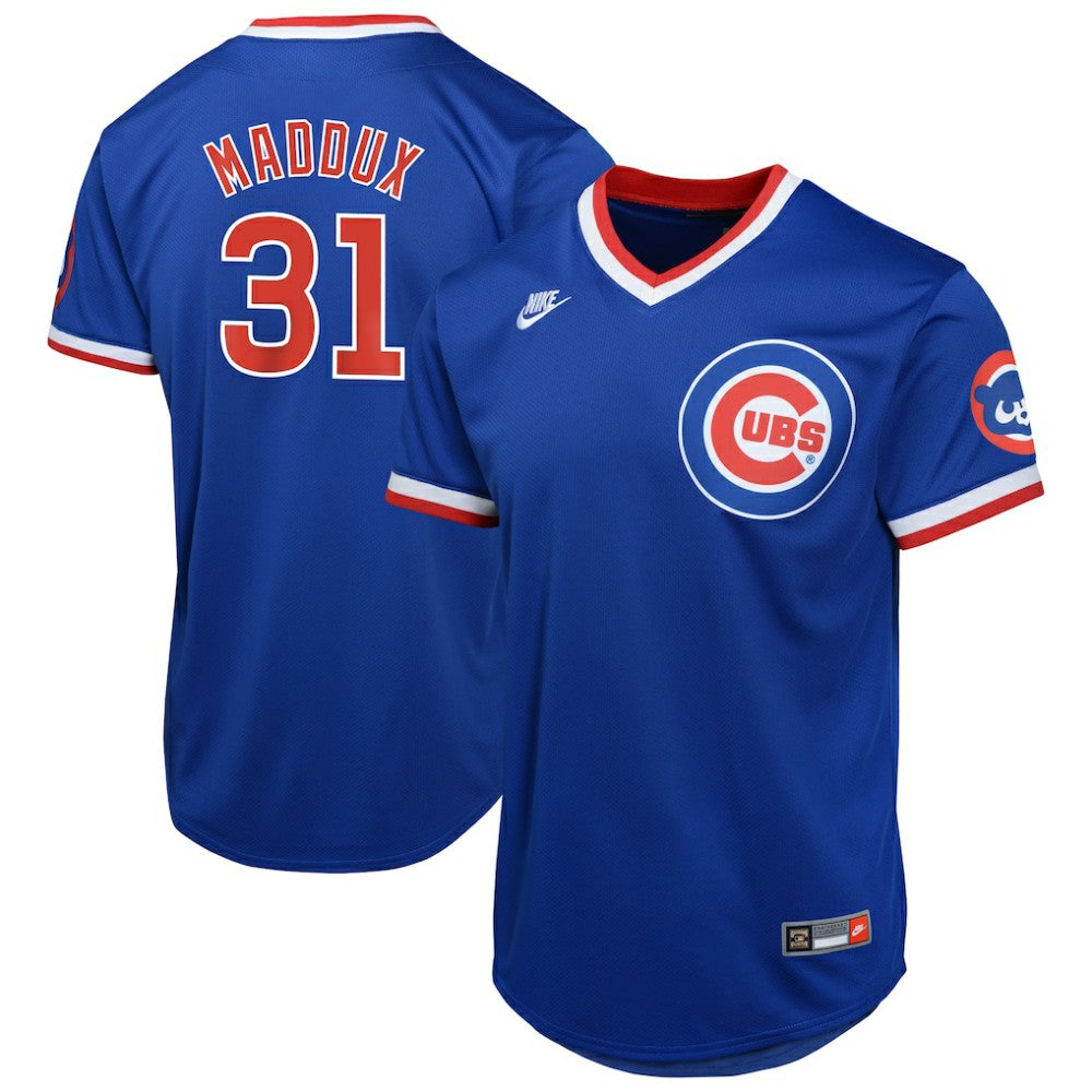 MLB Greg Maddux Chicago Cubs Nike Youth Cooperstown Collection Limited Jersey - Royal