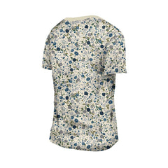 Dallas Cowboys New Era Women's Glam Game Floral Scoop Neck T-Shirt Cream