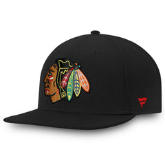 NHL Chicago Blackhawks Fanatics Core Fitted Hat - Black