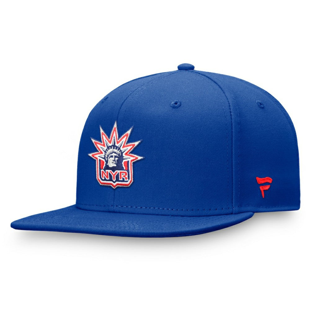NHL New York Rangers Fanatics Team Logo Fitted Hat - Royal