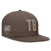 Tampa Bay Rays Nike True Statement 20th AnniversaryPerformance Fitted Hat - Brown Hats