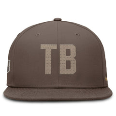 Tampa Bay Rays Nike True Statement 20th AnniversaryPerformance Fitted Hat - Brown Hats