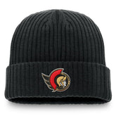 NHL Ottawa Senators Fanatics Component Cuffed Knit Hat - Black