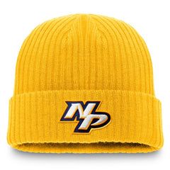 NHL Nashville Predators Fanatics Component Cuffed Knit Hat - Gold