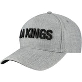 NHL Los Angeles Kings Fanatics Elements A-Frame Leather Strapback Hat - Heather Gray