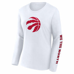 Toronto Raptors Women's Long Sleeve T-Shirt White