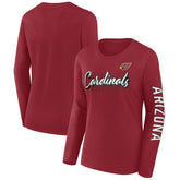 Arizona Cardinals Women's Cheerleader Long Sleeve T-Shirt Cardinal