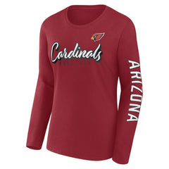 Arizona Cardinals Women's Cheerleader Long Sleeve T-Shirt Cardinal