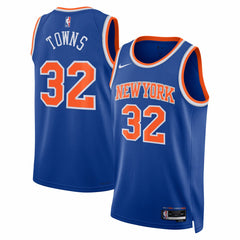 NBA Karl-Anthony Towns New York Knicks Unisex Swingman Jersey - Blue - Icon Edition