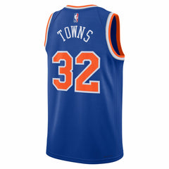 NBA Karl-Anthony Towns New York Knicks Unisex Swingman Jersey - Blue - Icon Edition