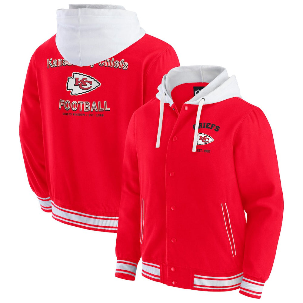 Kansas City Chiefs Darius Rucker Collection Full-Snap Hoodie Jacket Red