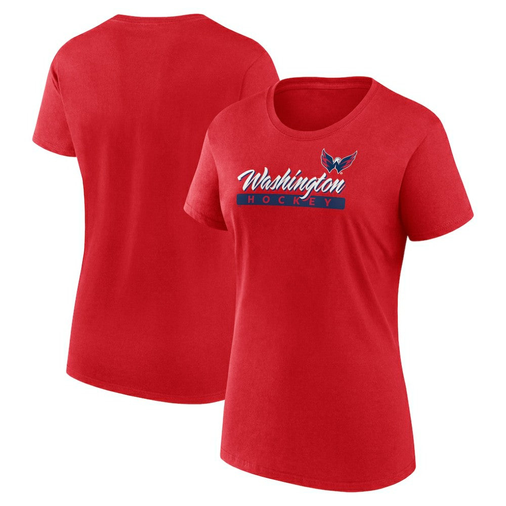 NHL Washington Capitals Fanatics Women's Risk Cotton T-Shirt - Red