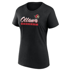 NHL Ottawa Senators Fanatics Women's Risk Cotton T-Shirt - Black