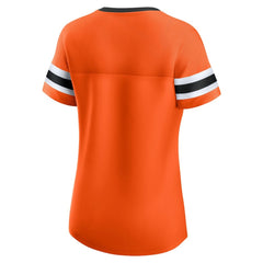 NHL Philadelphia Flyers Fanatics Women's Iconic Athena Lace-Up T-Shirt - Orange