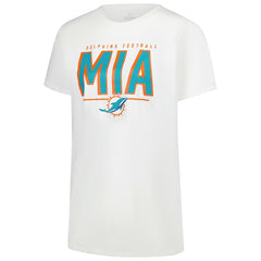 Miami Dolphins Women's Cheerleader T-Shirt White