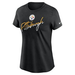 Pittsburgh Steelers Women's Team City Roll T-Shirt Black