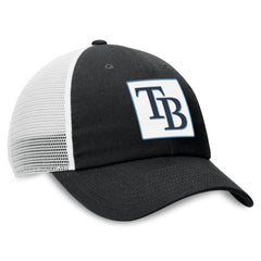 Tampa Bay Rays Nike Rise Adjustable Trucker Hat - Black Hats